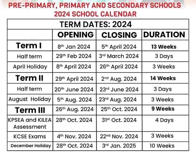 School Calender